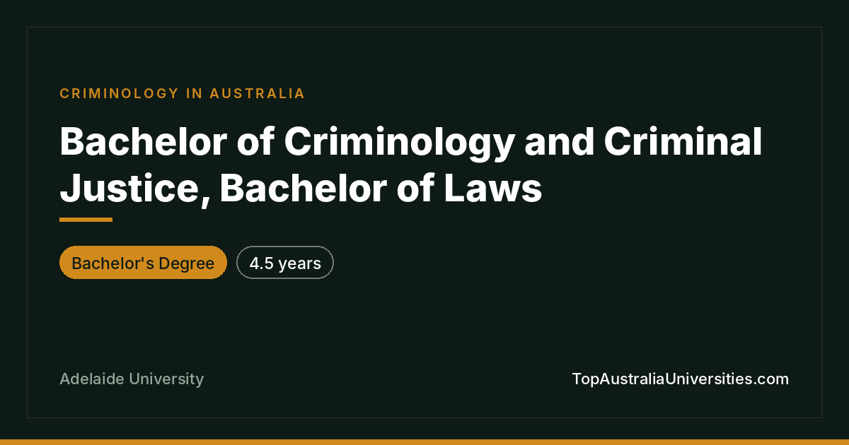 Bachelor of Criminology and Criminal Justice / Laws