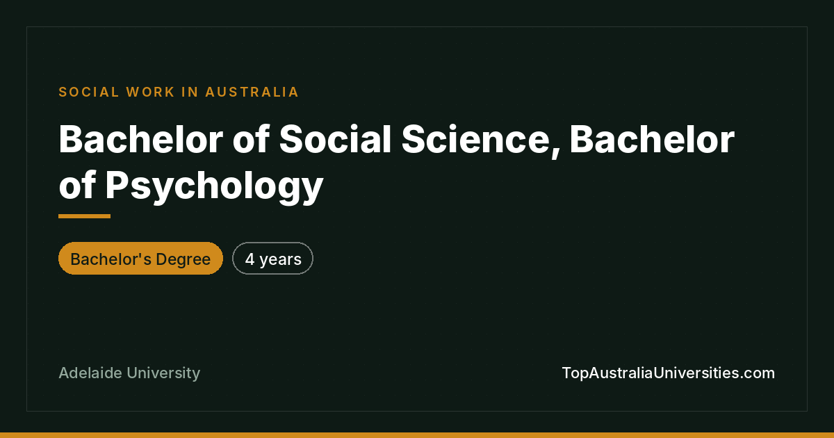Bachelor of Social Science, Bachelor of Psychology