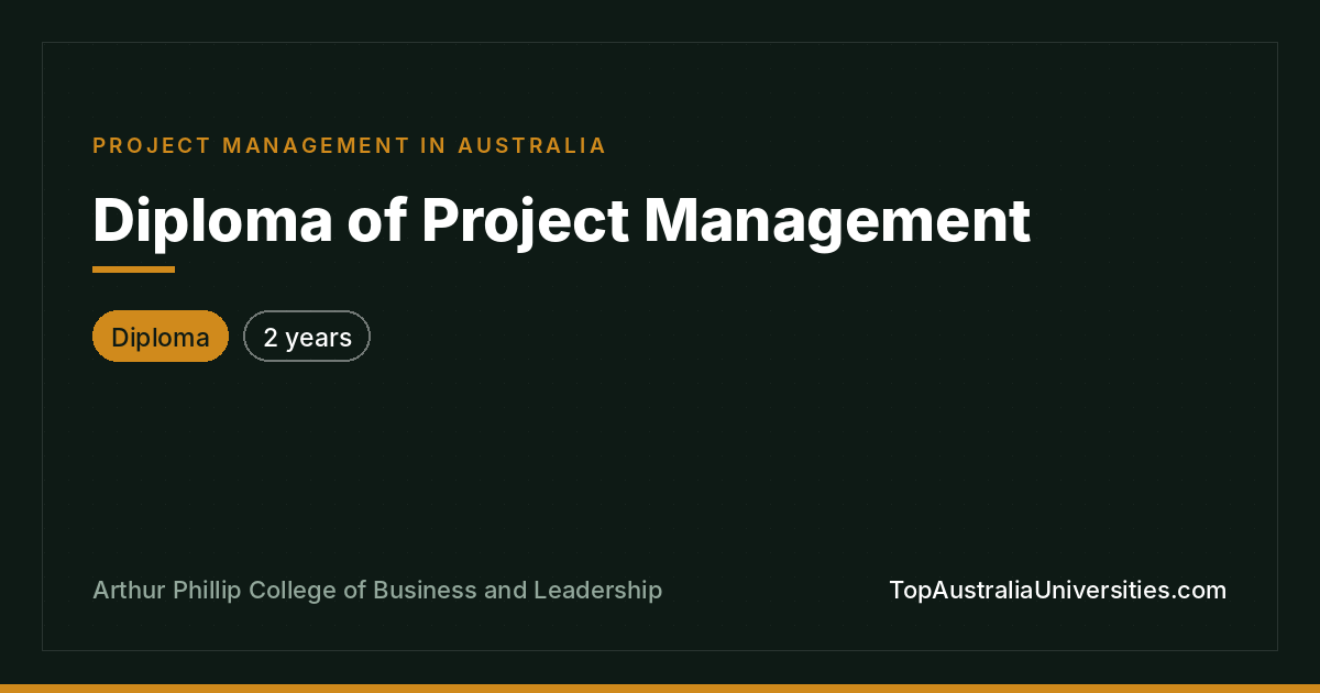 Diploma of Project Management | Arthur Phillip College