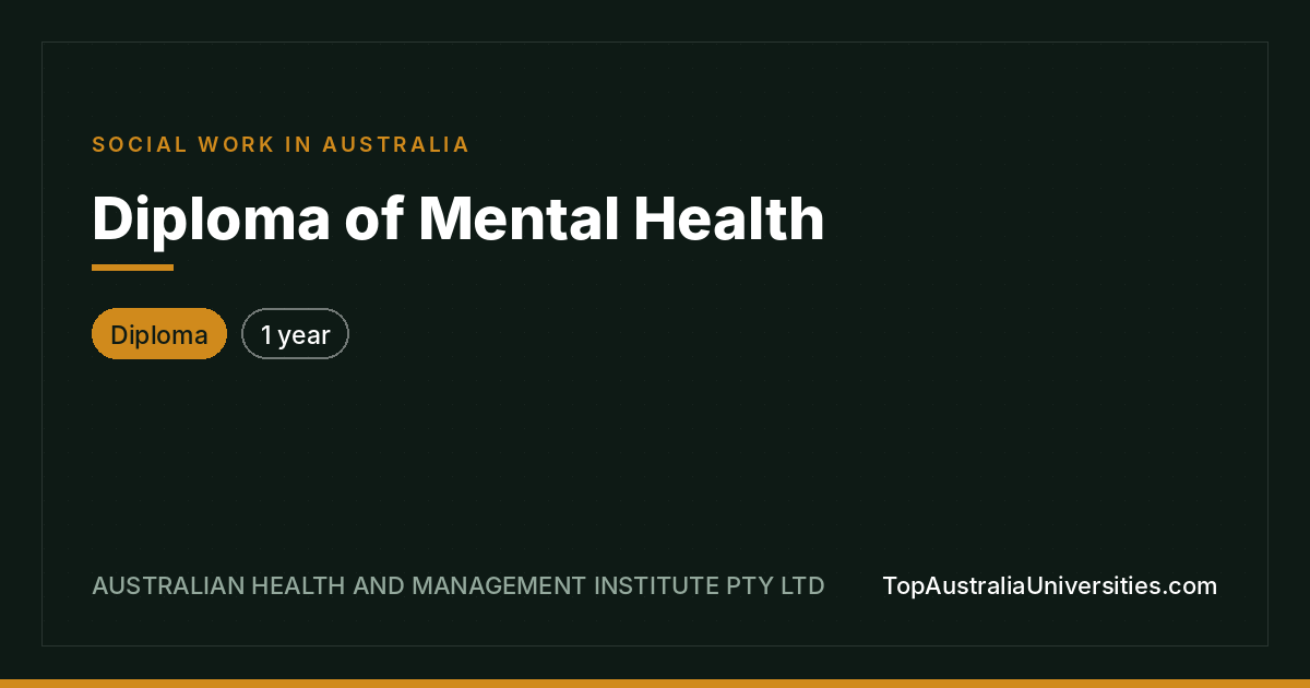Diploma of Mental Health | Australian Course Guide