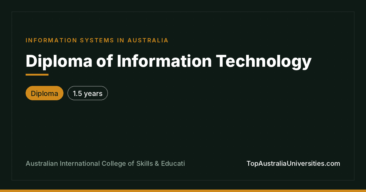 Diploma of Information Technology