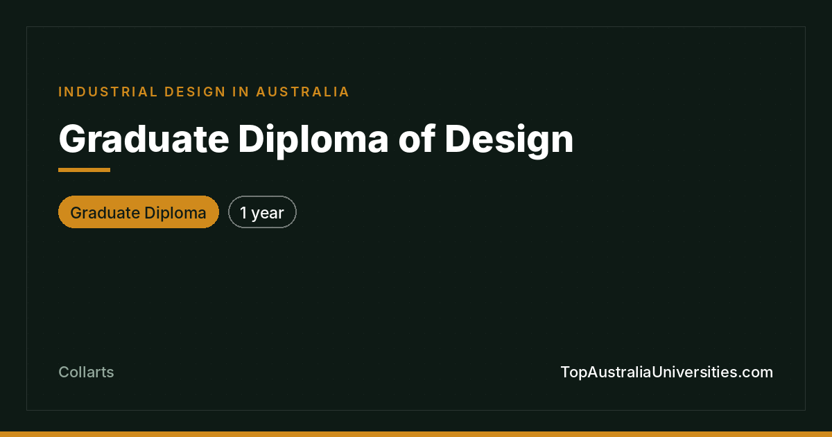 Graduate Diploma of Design at Collarts