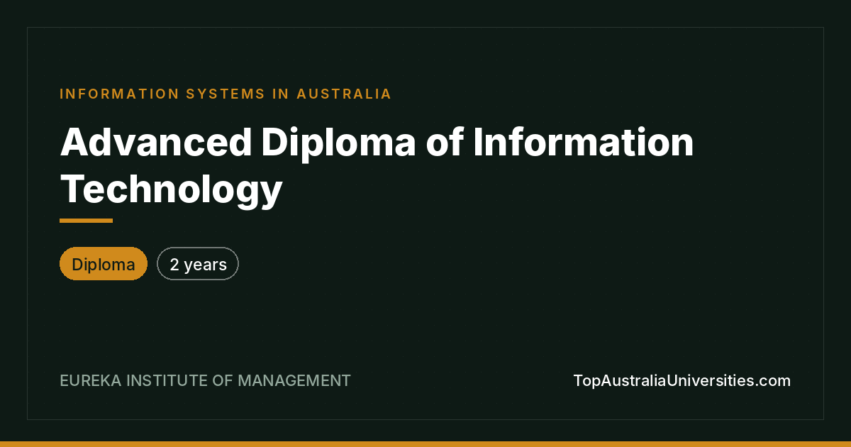 Advanced Diploma of Information Technology | Eureka