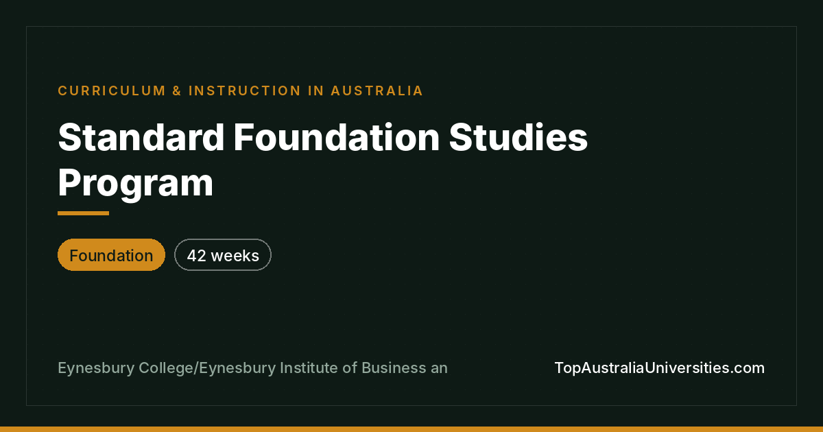 Foundation Studies Program at Eynesbury
