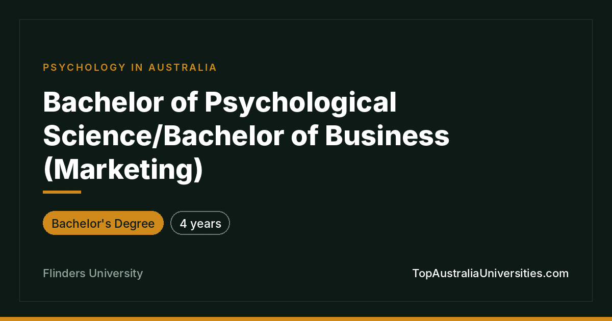 Bachelor of Psychological Science/Business (Marketing) – Fli