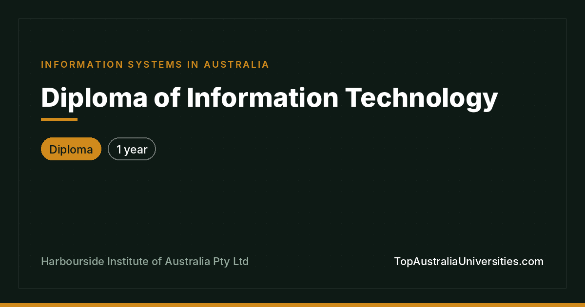Diploma of Information Technology | Harbourside