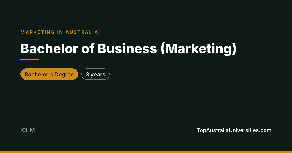 Bachelor of Business (Marketing) at ICHM