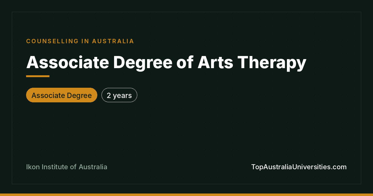 Associate Degree of Arts Therapy at Ikon Institute
