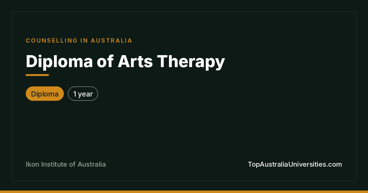 Diploma of Arts Therapy at Ikon Institute