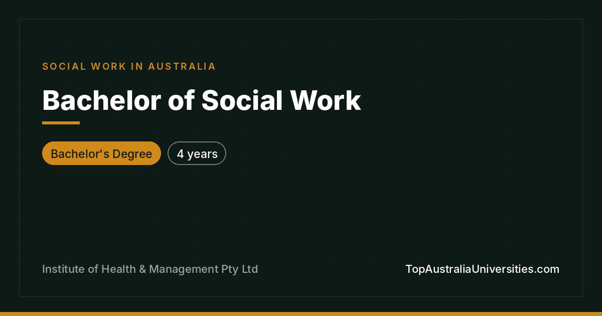 Bachelor of Social Work at IHM