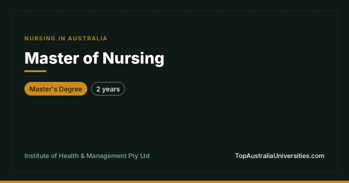 Master of Nursing | Institute of Health & Management