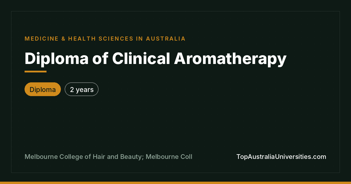Diploma of Clinical Aromatherapy in Melbourne