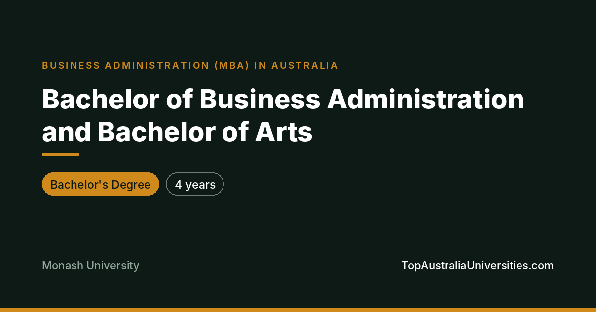 Bachelor of Business Administration and Arts