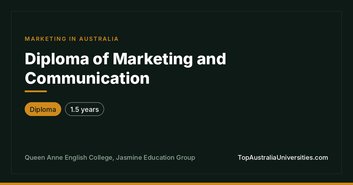 Diploma of Marketing and Communication | Queen Anne