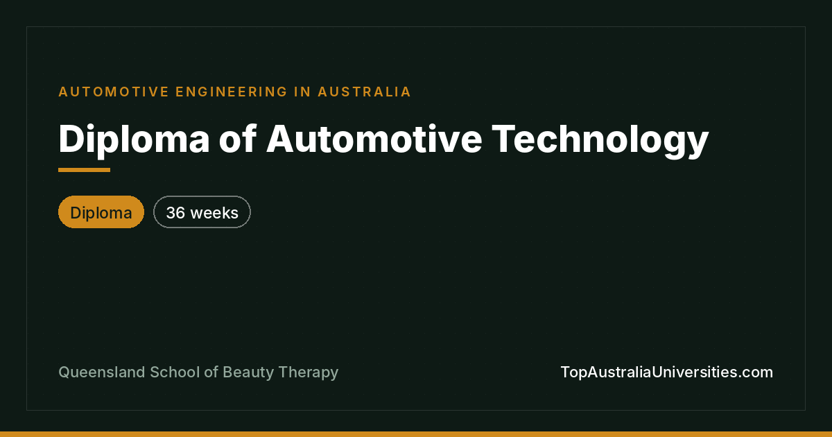 Diploma of Automotive Technology