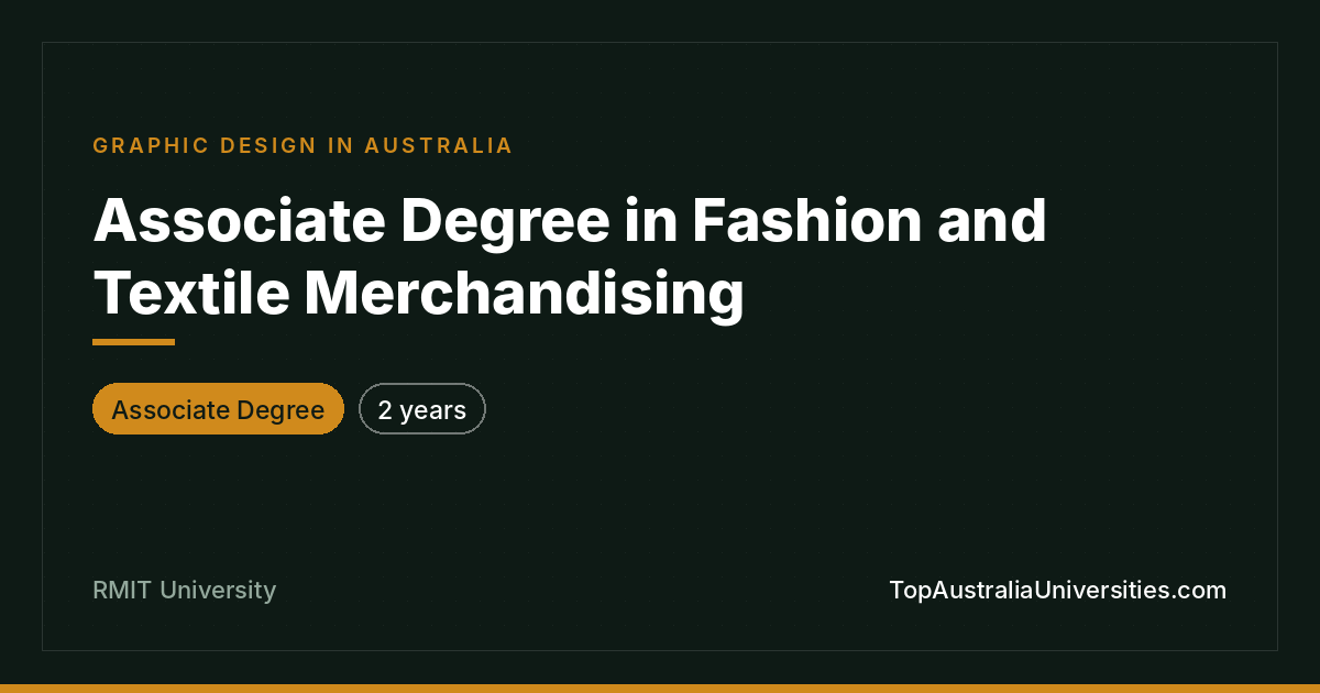 Associate Degree in Fashion and Textile Merchandising
