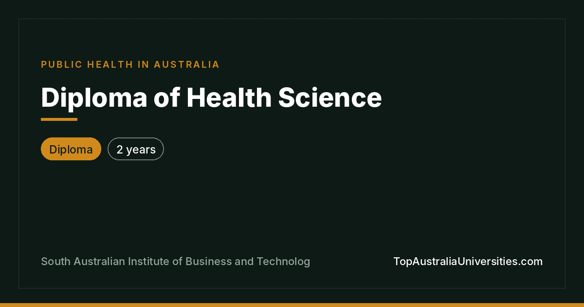 Diploma of Health Science at SAIBT/CELUSA