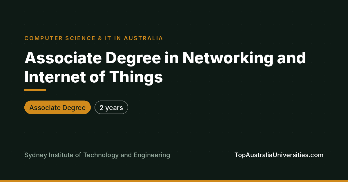 Associate Degree in Networking and IoT