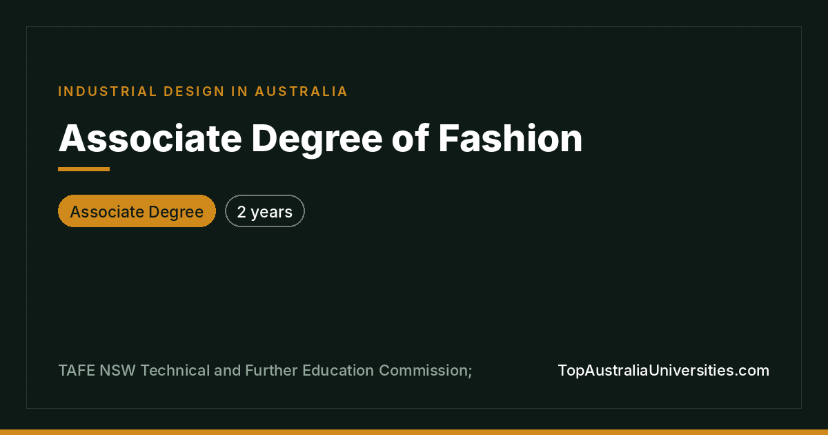 Associate Degree of Fashion at TAFE NSW