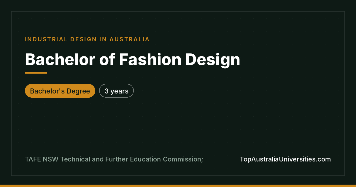 Bachelor of Fashion Design at TAFE NSW