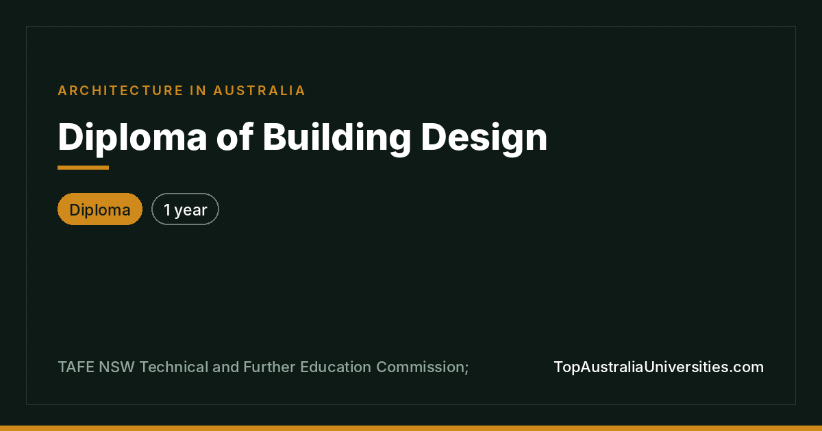 Diploma of Building Design at TAFE NSW