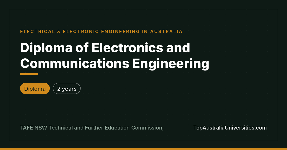 Diploma of Electronics and Communications Engineering