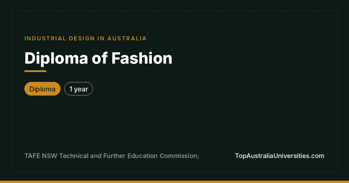 Diploma of Fashion at TAFE NSW