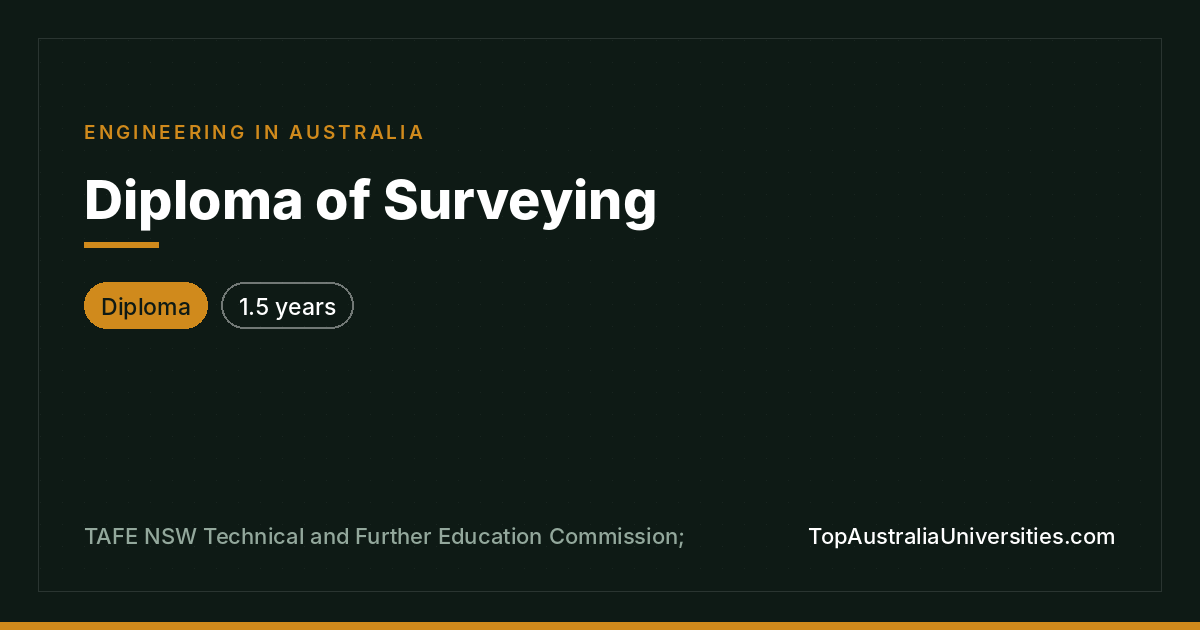 Diploma of Surveying at TAFE NSW