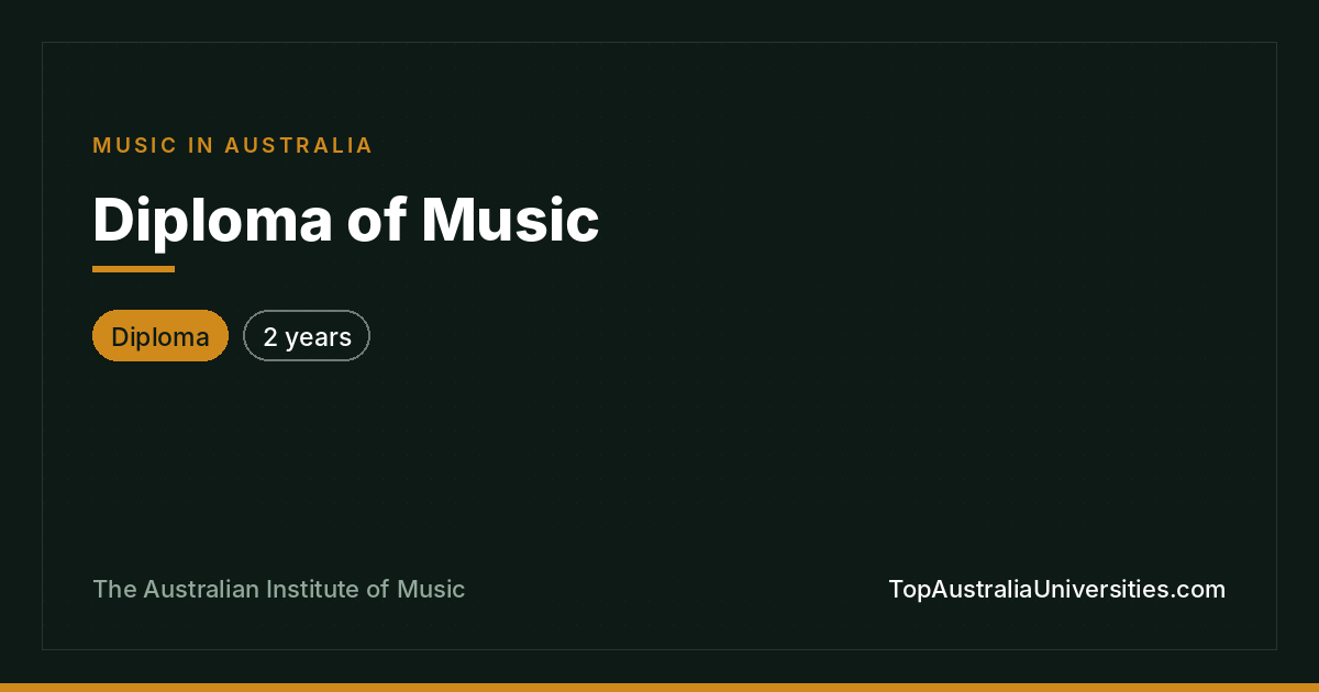 Diploma of Music at AIM: Course Guide