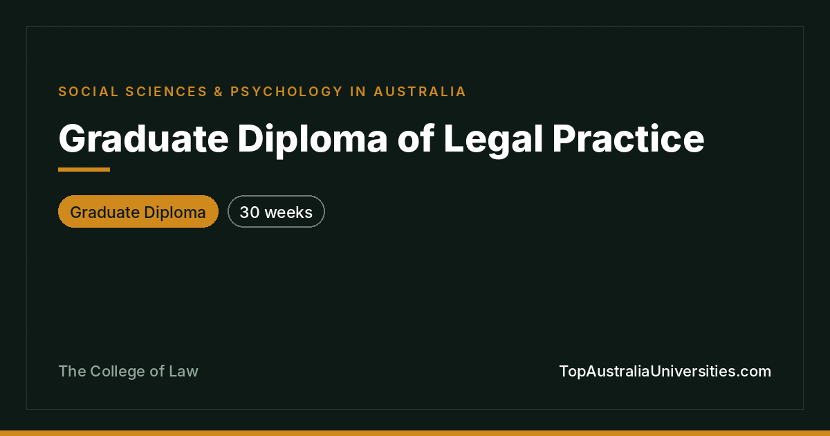 Graduate Diploma of Legal Practice | The College of Law