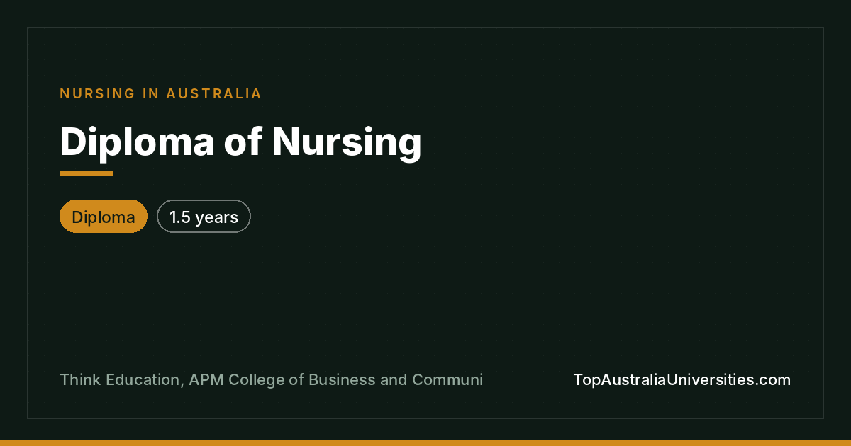 Diploma of Nursing: Enrolled Nurse Training in Australia