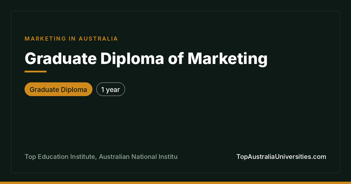 Graduate Diploma of Marketing | Top Education Institute