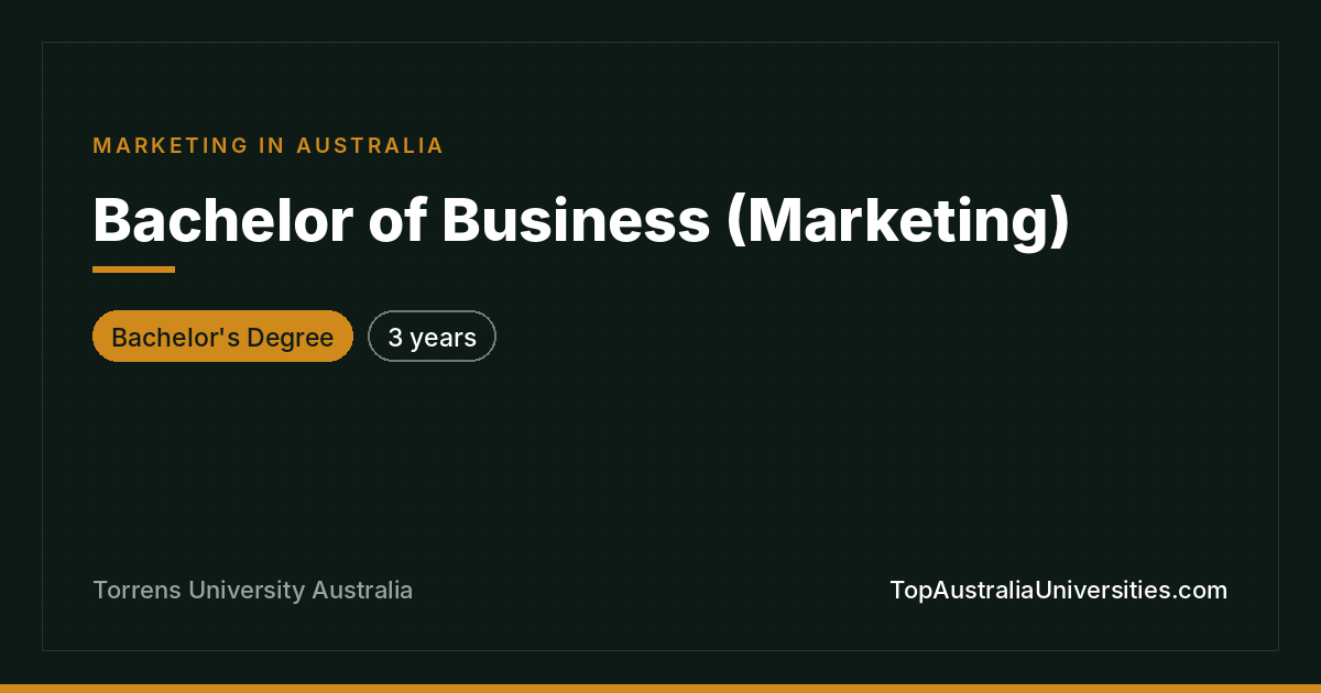 Bachelor of Business (Marketing) at Torrens