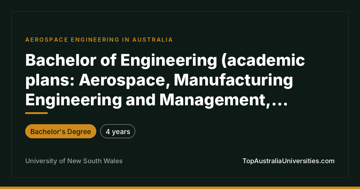 Bachelor of Engineering at UNSW Sydney