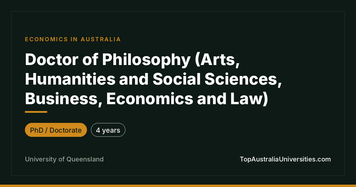 PhD in Arts, Humanities and Social Sciences