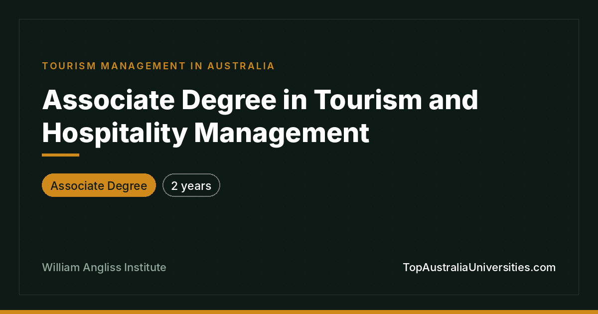 Associate Degree in Tourism and Hospitality Management